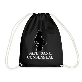 Domina BDSM Safe Sane Consensual Dire Sodomaso - Sac de sport léger - noir - Devant