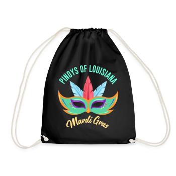 Louisiana Fil-Am Design for Proud Pinoys - Drawstring Bag - black - Front