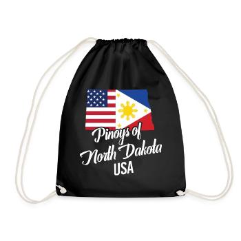Filipinos of North Dakota Design for Proud - Drawstring Bag - black - Front