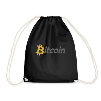 Bitcoin - Drawstring Bag - black - Front