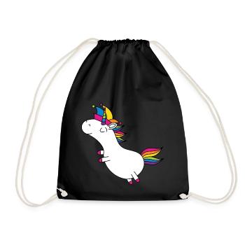 Licorne Carnival Fool Cap Rainbow Party LGBT - Sac de sport léger - noir - Devant