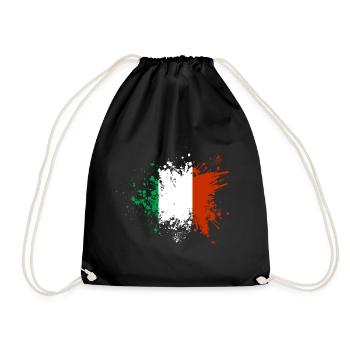 La peinture du drapeau italien éclabousse Rome Italie Pise - Sac de sport léger - noir - Devant