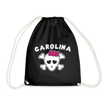 Pirate Carolina Design pour les filles et les femmes - Sac de sport léger - noir - Devant