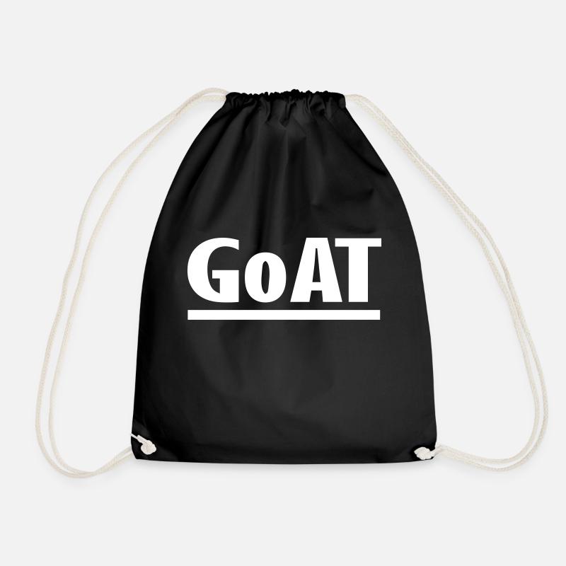 goat - Drawstring Bag - black
