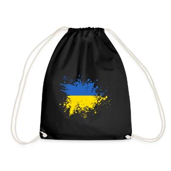Drapeau Ukrainien Drapeau drapeau ukrainien - Sac de sport léger - noir - Devant