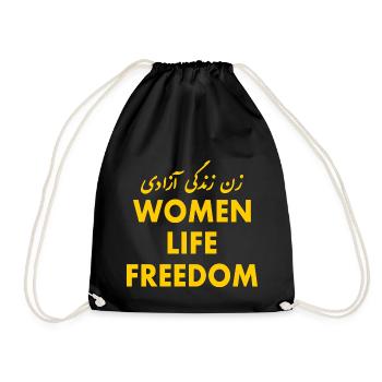 Women life freedom - Sac de sport léger - noir - Devant