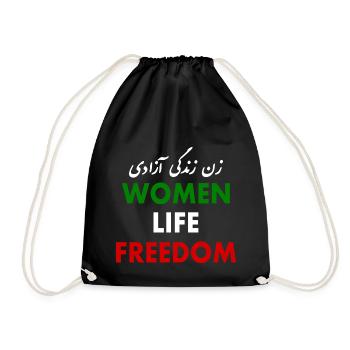 Women life freedom - Sac de sport léger - noir - Devant