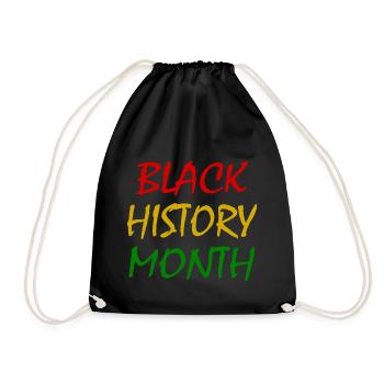 Black history month - Turnbeutel - Schwarz - Vorne