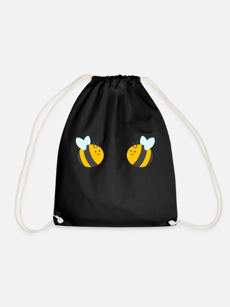Bienchen - Turnbeutel - Schwarz