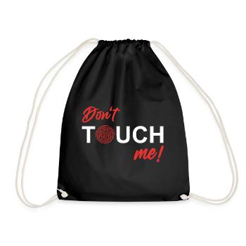 Ne me touchez pas - Empreinte digitale - Sac de sport léger - noir - Devant