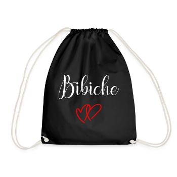 Ma Bibiche D'Amour Je T'Aime Citation Pour Femme - Sac de sport léger - noir - Devant