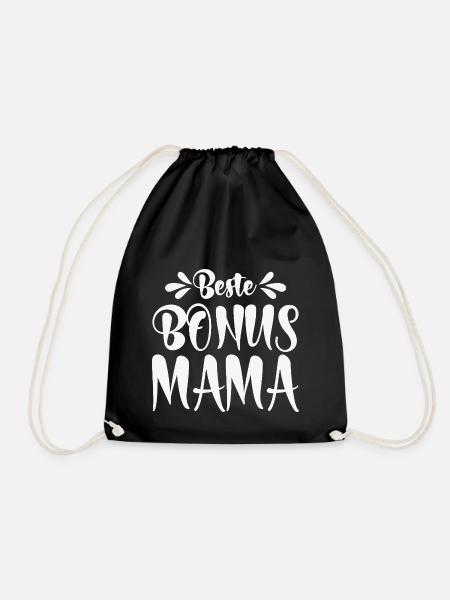 Beste Bonus Mama - Turnbeutel - Schwarz