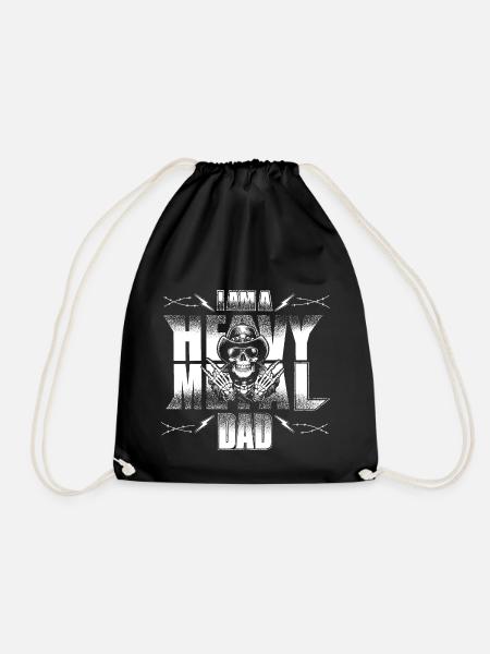 Heavy Metal Dad - Turnbeutel - Schwarz