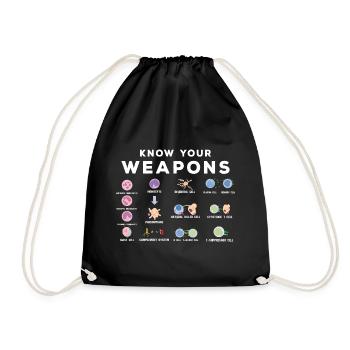 Un microbiologiste drôle - Sac de sport léger - noir - Devant