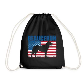 Beauceron - Drawstring Bag - black - Front
