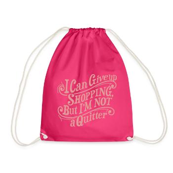 Shopping Quitter Graphic - Sac de sport léger - fuchsia - Devant