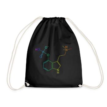Psilocybine Molécule Chimie Champignons Magiques Champignon Psy - Sac de sport léger - noir - Devant
