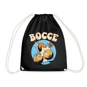 Bocce Spruch Bocce Ball mit Jack Bocci Game Bocce - Turnbeutel - Schwarz - Vorne