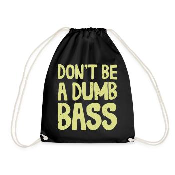 Ne soyez pas une tenue de bar stupide pour les pêcheurs et les pêcheurs - Sac de sport léger - noir - Devant
