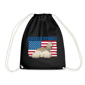 Cocker Spaniel - Sac de sport léger - noir - Devant
