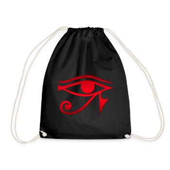 Horus Oeil Symbole Magique Signe porte-bonheur - Sac de sport léger - noir - Devant