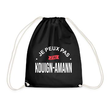 je peux pas j ai kouign amann chef bretagne - Sac de sport léger - noir - Devant