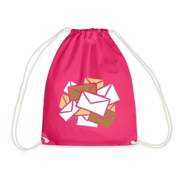 Nouvelles Lettres News Letters Post mail - Sac de sport léger - fuchsia - Devant