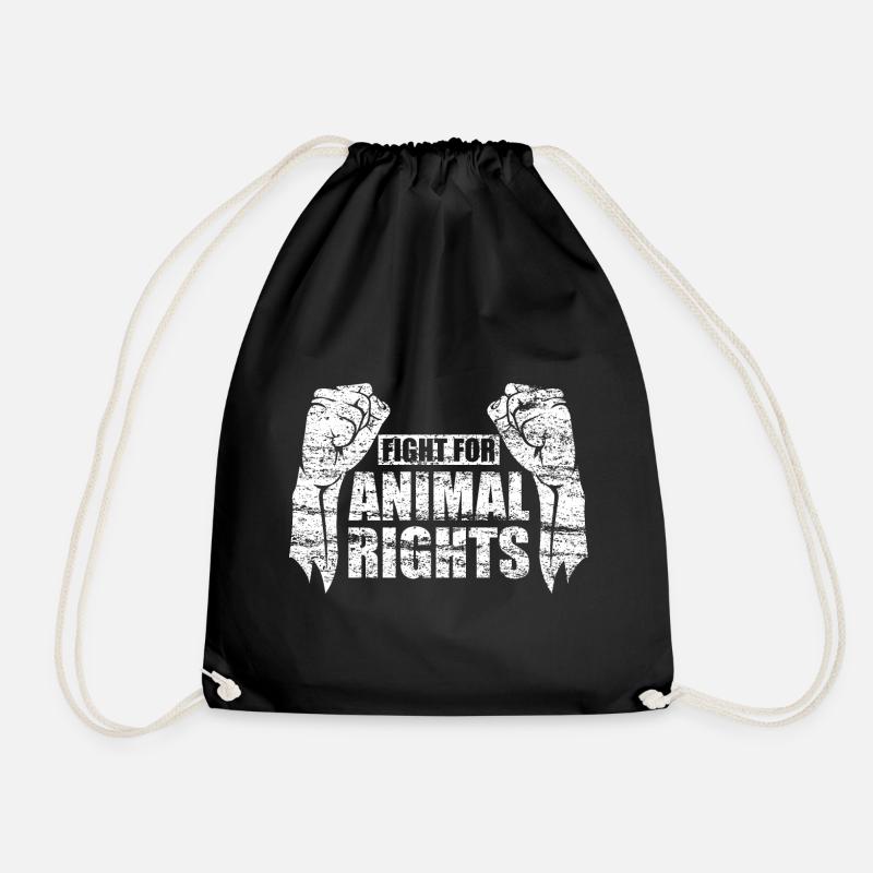 FIGHT FOR ANIMAL RIGHTS - Turnbeutel - Schwarz