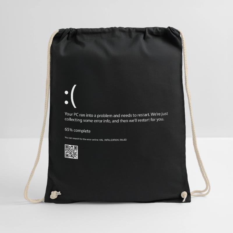 Error code computer Drawstring Bag