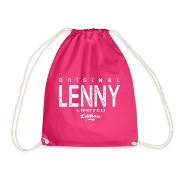 Lenny Tshirt personnalisé prénom lenny, Lenny - Sac de sport léger - fuchsia - Devant