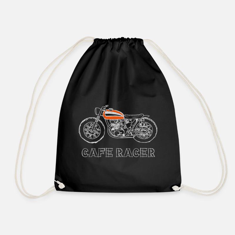 Cafe Racer - Drawstring Bag - black