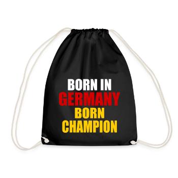 born in germany born champion - Allemagne - Sac de sport léger - noir - Devant