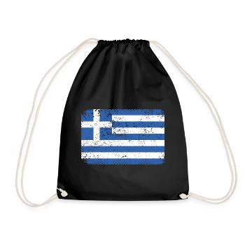 Grèce Drapeau Grec - Sac de sport léger - noir - Devant