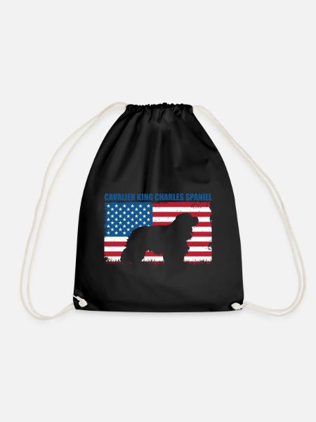 Cavalier King Charles Spaniel Geschenk - Turnbeutel - Schwarz