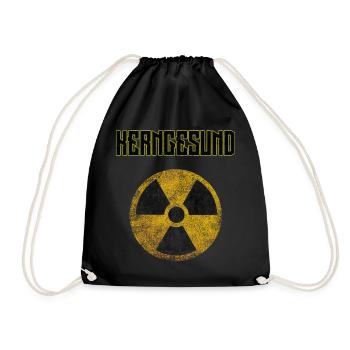 Kerngesund Retro Vintage - Turnbeutel - Schwarz - Vorne