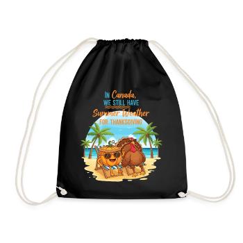 Summer in Canada - Drawstring Bag - black - Front