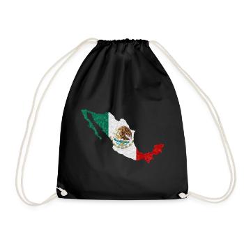 Drapeau Du Mexique Drapeau mexicain Mexico - Sac de sport léger - noir - Devant