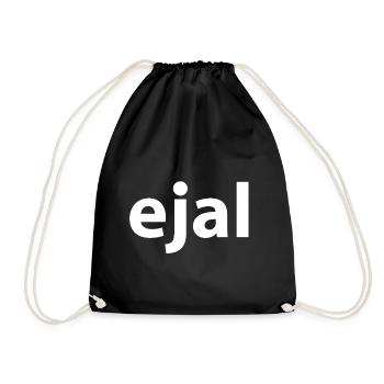 ejal - Turnbeutel - Schwarz - Vorne