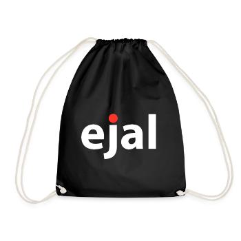 ejal rot - Turnbeutel - Schwarz - Vorne