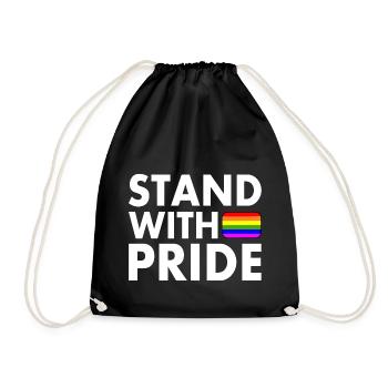 Stand with pride - Sac de sport léger - noir - Devant