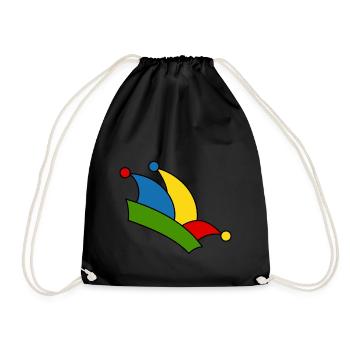 Fool's Cap - Drawstring Bag - black - Front