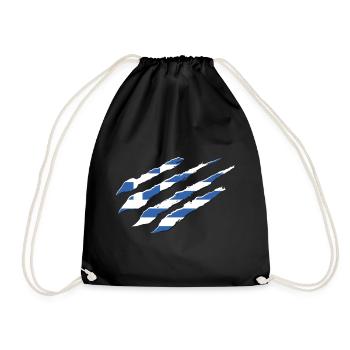 Grèce Drapeau Hellas Athènes Drapeau grec - Sac de sport léger - noir - Devant