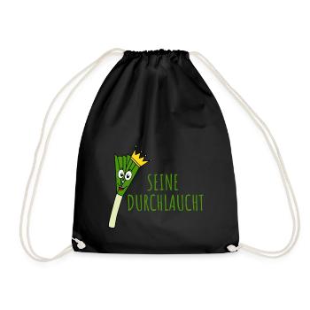 Lauch Seine Durchlaucht - Turnbeutel - Schwarz - Vorne