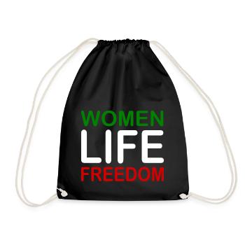 Women life freedom - Sac de sport léger - noir - Devant