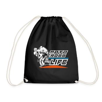 le motocross est ma vie - Sac de sport léger - noir - Devant