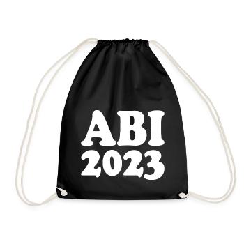 Abi 2023 - Turnbeutel - Schwarz - Vorne