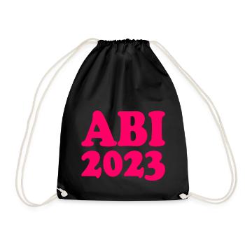 Abi 2023 - Turnbeutel - Schwarz - Vorne