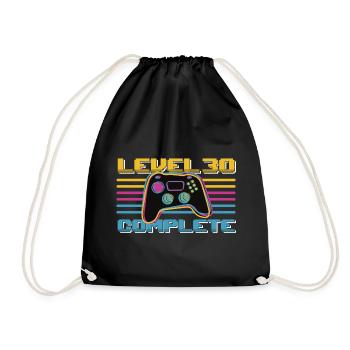30 ans Niveau 30 Joueur complet de 30 ans - Sac de sport léger - noir - Devant