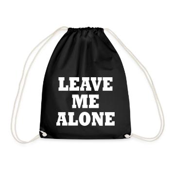 Leave me alone - Sac de sport léger - noir - Devant