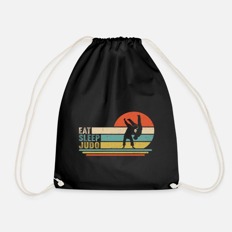 Eat Sleep judo - Turnbeutel - Schwarz